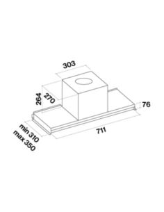 Okap Falmec Virgola Evo 75 inox 2