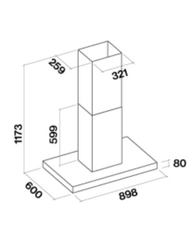 Okap Falmec Plane No-Drop Isola 90