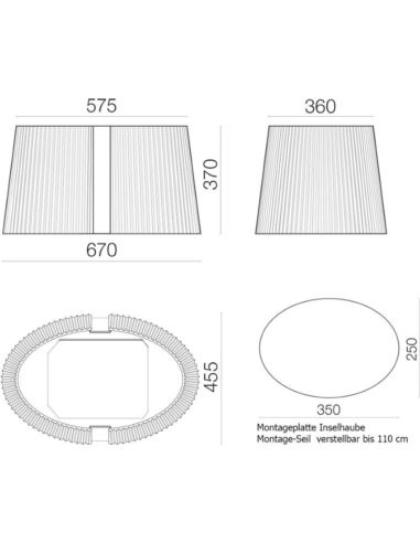 Okap Falmec Marilyn E.ion Isola 67 biała
