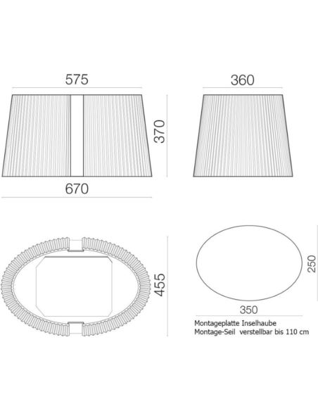 Okap Falmec Marilyn E.ion Isola 67 biała