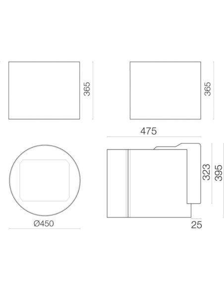 Okap Falmec Eolo E.ion Isola 45 czarny