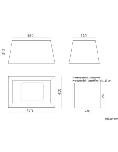 Okap Falmec Lumiere E.ion Isola 67 biały