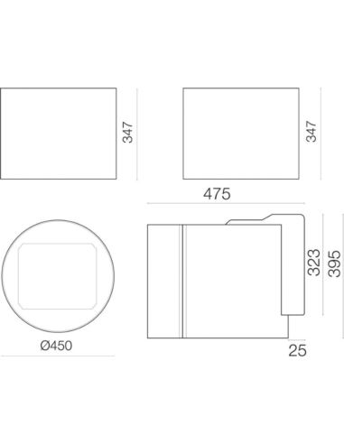 Okap Falmec Twister E.ion Isola 45 tytan