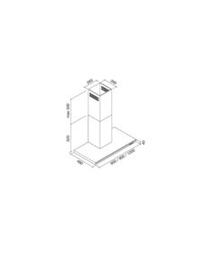 Okap Falmec Lumen 90 800m3/h 2