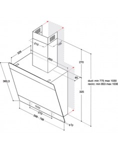 Okap Whirlpool AKR 038 G BL 2