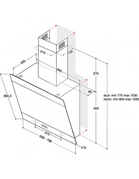 Okap Whirlpool AKR 038 G BL