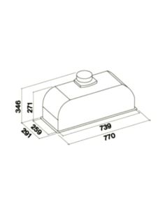 Okap Falmec Built-In Max Evo 70 stalowy 2