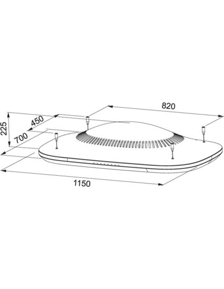 Okap Franke CLOUD 1106 WH
