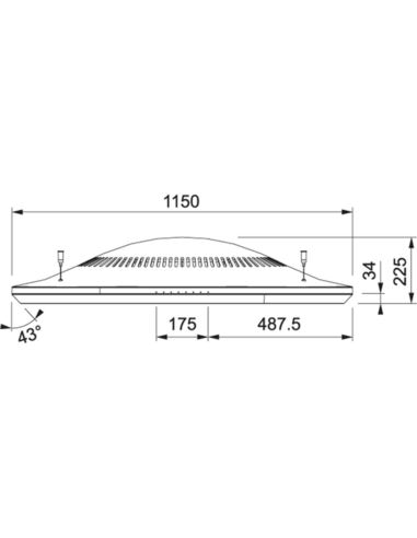 Okap Franke CLOUD 1106 WH