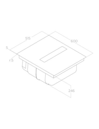 Płyta zint.z okapem Elica NIKOLATESLA FIT BL/A/60