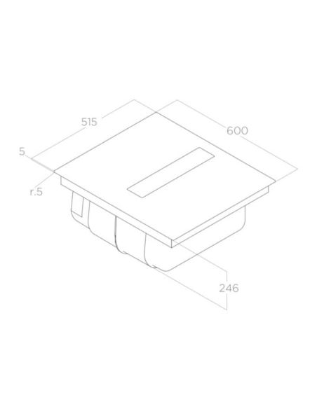 Płyta zint.z okapem Elica NIKOLATESLA FIT BL/A/60