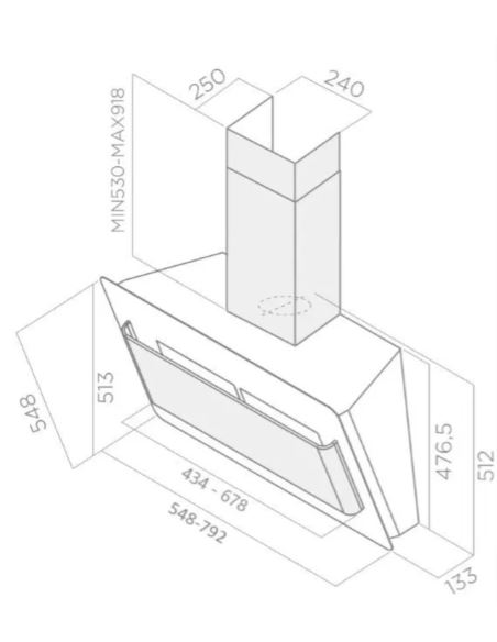 Okap Elica WAKE BK/A/55
