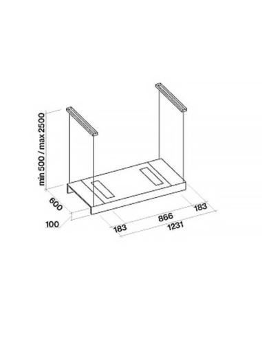 Okap Falmec Light Isola 120