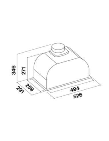 Okap Falmec Grupa Silnikowa 50 - 600 m3/h