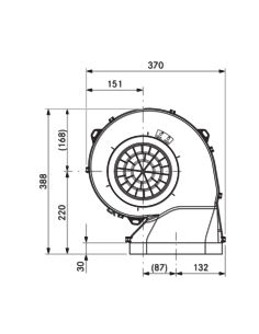 Wentylator cokołowy BORA ULS 2