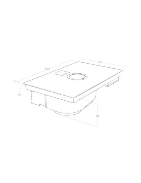 Płyta zin.z okap. Elica NIKOLATESLA SWITCH BL/A/83