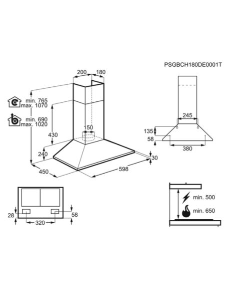 Okap Electrolux EFC226R