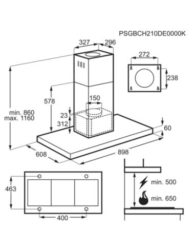 Okap Elektrolux KFIB19X