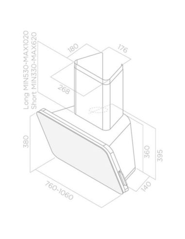 Okap Elica TIFFANY BL/F/80