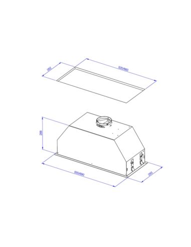 Okap Galvamet Hide 80/A Inox