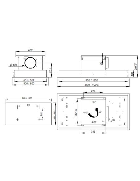 Okap Franke FGAS/3 1000 CE XS