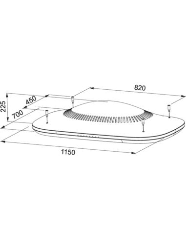 Okap Franke CLOUD 1106 WH