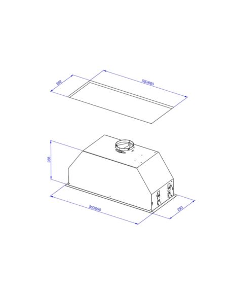 Okap Galvamet Hide 60/A Inox