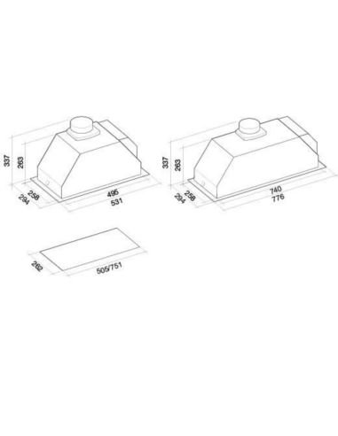 Okap Falmec Grupa Silnikowa Murano 50 biały
