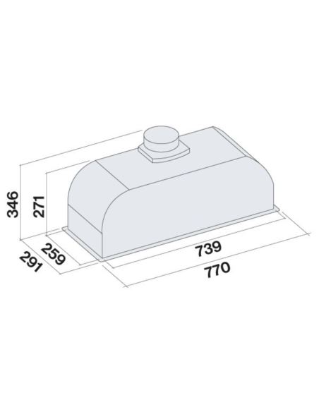 Okap Falmec Burano 70 Plus czarny