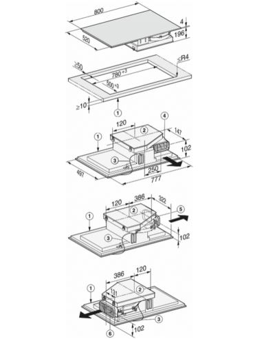 Płyta indukcyjna z wyciągiem Miele KMDA 7476 FL