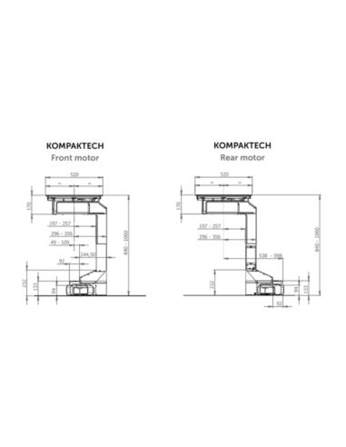 Płyta zin. z okapem Galvamet Kompaktech 90/A Black