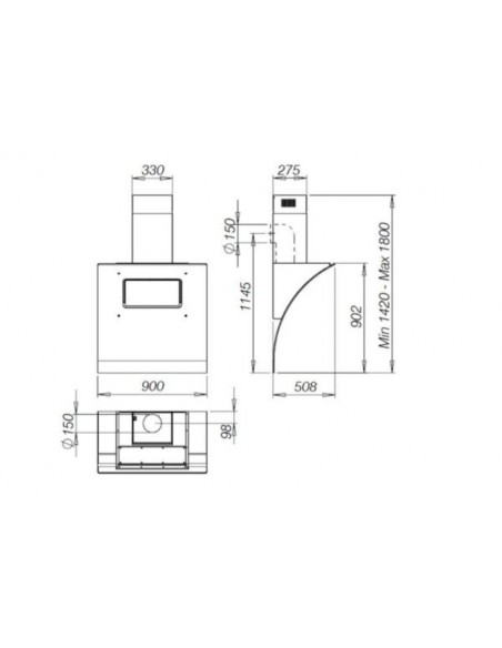 Okap Galvamet Opera 90/F