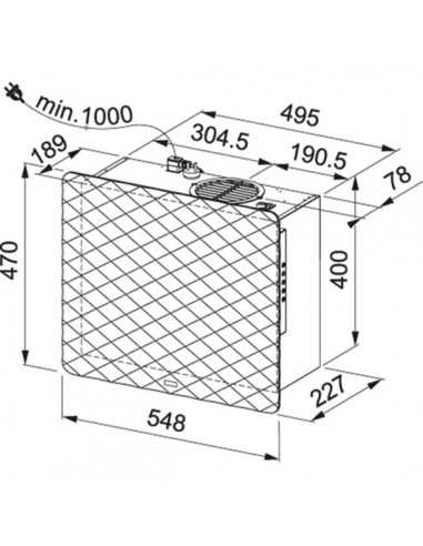 Okap Franke IMPRESS 603 GY Szary