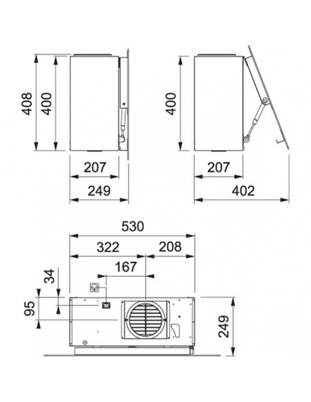 Okap Franke Maris Free 80 Czarne lustro