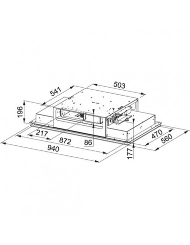 Okap Franke Mythos Ceiling Flat FMYCF 906 WH