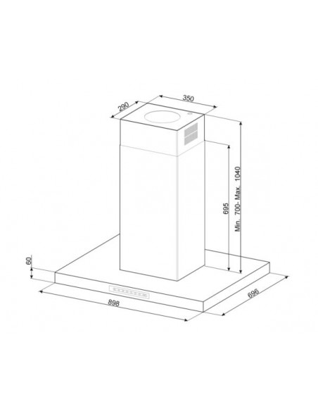 Okap Smeg KICTIS90BL