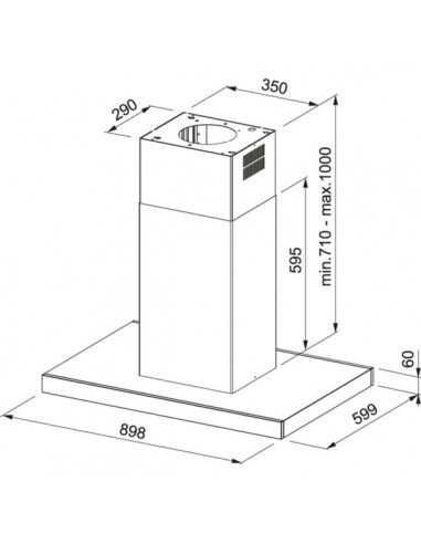 Okap Franke FCR 925 I BK XS LED Stal