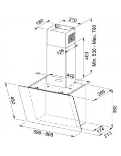 Okap Franke FPJ 915 V BK/DG A Czarne szkło 2