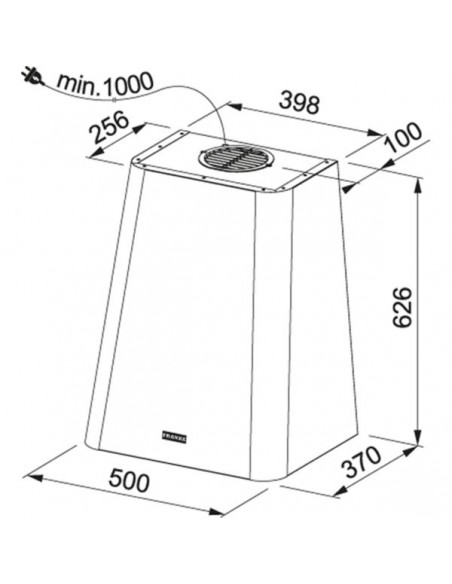 Okap Franke FSMD 508 YL Żółty mat