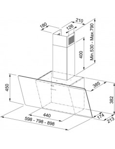 Okap Franke FPJ 615 V WH A Białe Szkło 2
