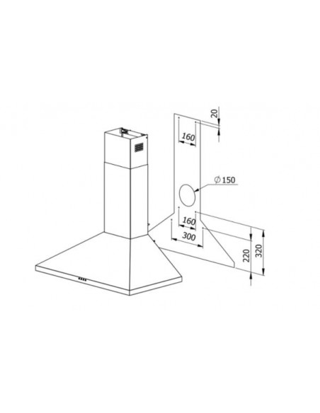 Okap Galvamet Mercury EVO 60/A INOX