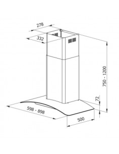 Okap Galvamet Venus EVO 90/A Inox 2