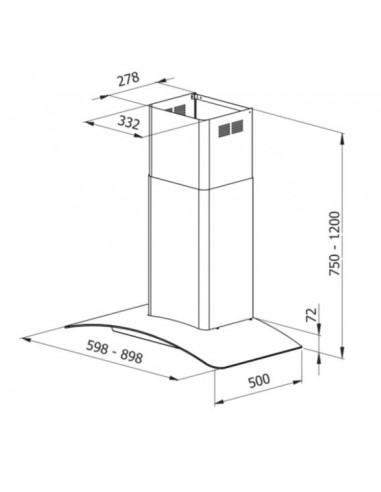 Okap Galvamet Venus EVO 90/A Inox