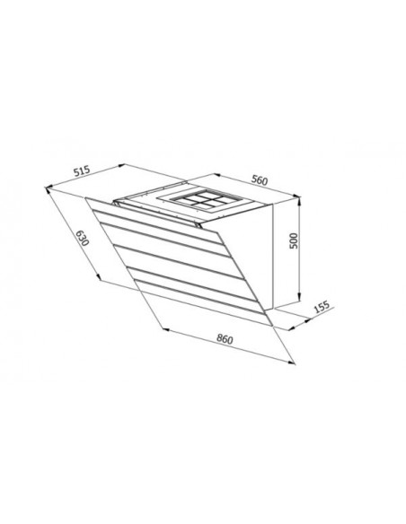 Okap Galvamet Levante 90/F