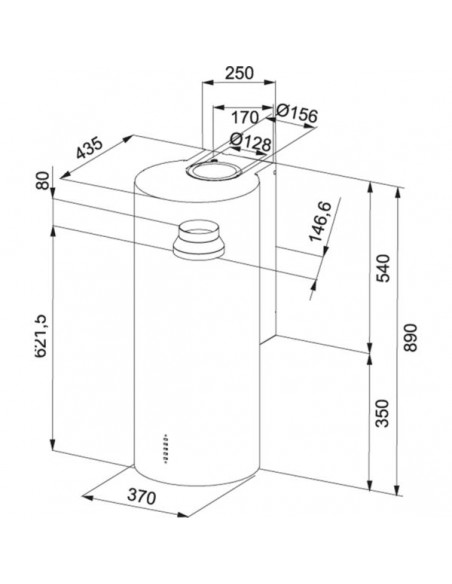 Okap Franke FTU PLUS 3707 XS Stal