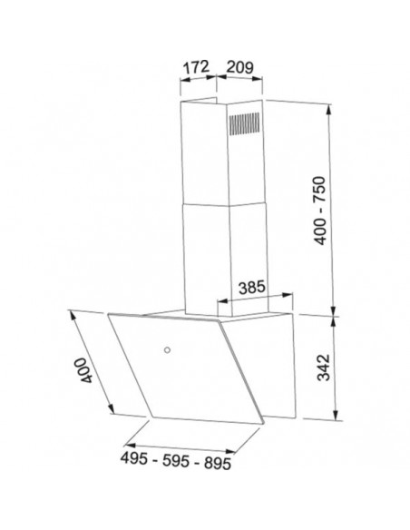 Okap Franke FVT 605 BK A Czarne szkło