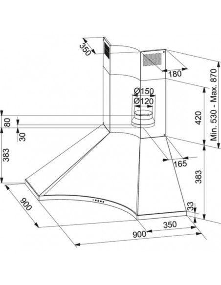 Okap Franke FDPA 904 XS LED Stal