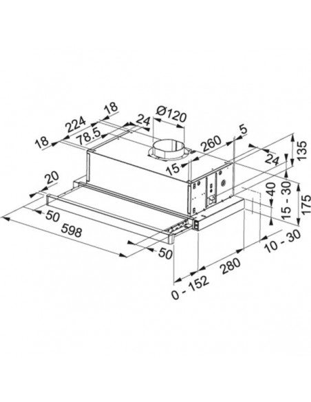 Okap Franke FTC 632L GR/XS Stal
