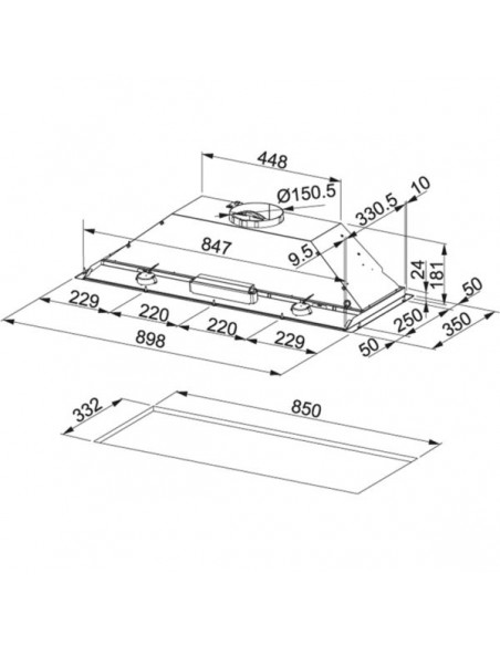 Okap Franke FBI 931H XS Stal szlachetna