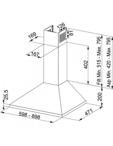 Okap Franke FJO 624 XS Stal szlachetna